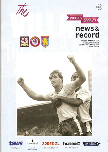 Aston Villa FC v West Ham United FC